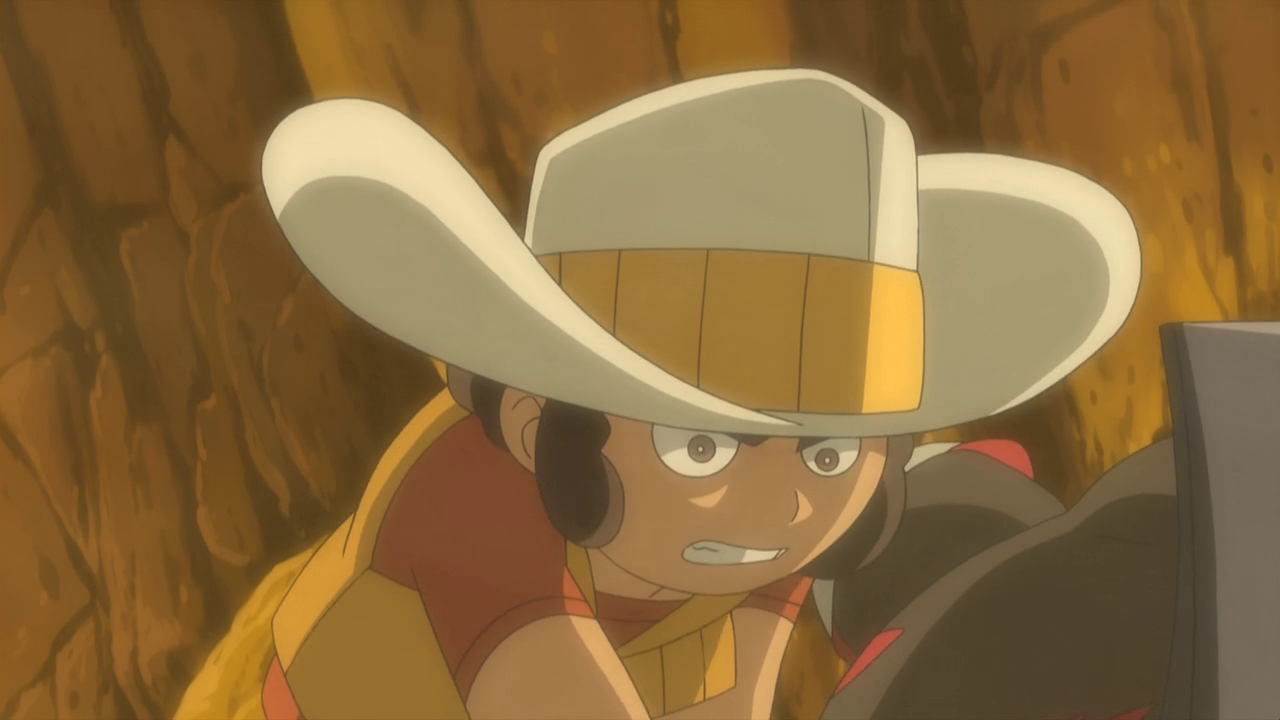 A screenshot of the Pokemon Anime featuring a young Clay (all images belong to the Pokemon Company)