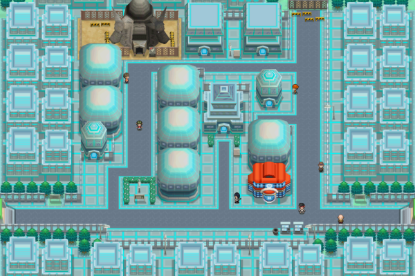 Map of Opelucid City in Pokemon Black